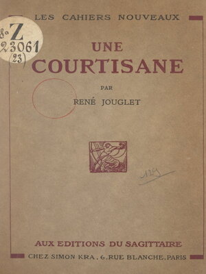 cover image of Une courtisane